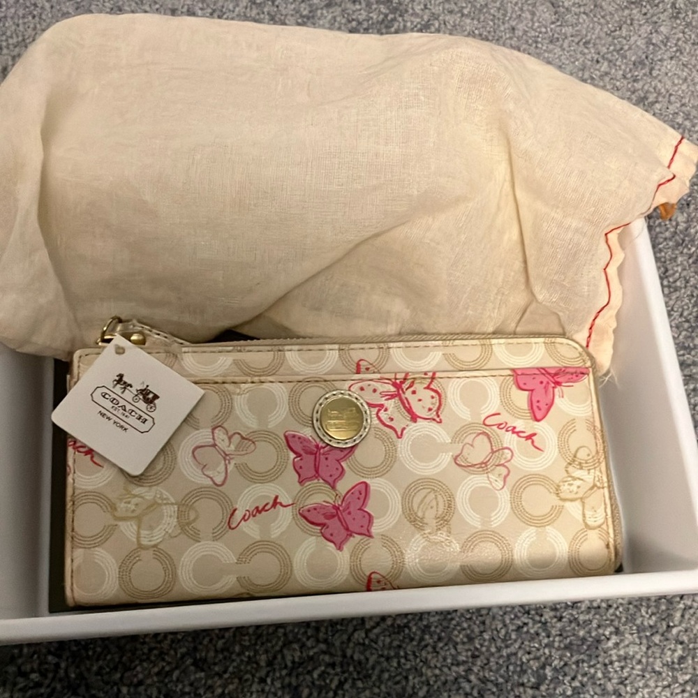 Coach Butterfly Print Wallet